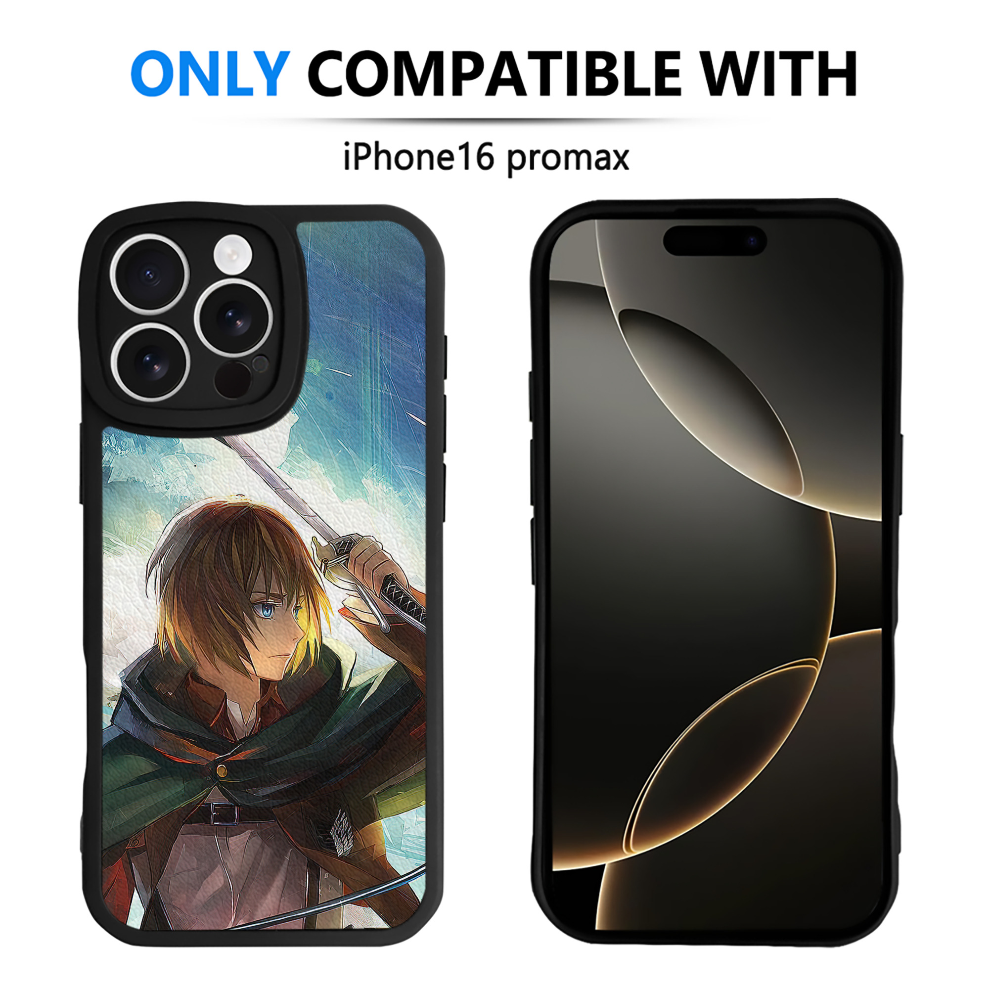 （画像用） 進撃の巨人 Attack on Titan 【iPhone 16シリーズ対応】シリコンスマホケース（レザー調） 材質：シリコン